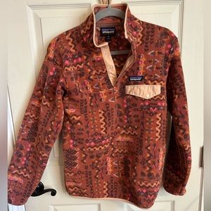 Patagonia Synchilla XS Fleece Pullover- Wandering Woods: Sisu Brown